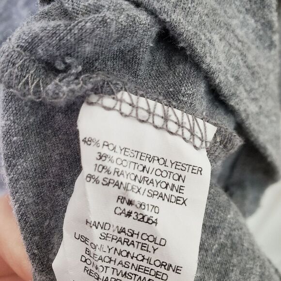 Anthropologie Gray Ruffled Top Size XS - Picture 8 of 8